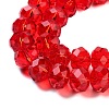 Handmade Imitate Austrian Crystal Faceted Rondelle Glass Beads X-G02YI0G4-2