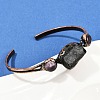 Natural Amethyst & Tourmaline  Cuff Bangles G-B149-16R-05-3