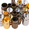 Brass Locking Tube Magnetic Clasps KK-SC0001-11-3