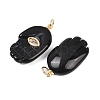 Natural Obsidian Pendants G-Z134-05B-2
