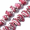 Handmade Porcelain Ceramic Beads Strands PORC-S502-019A-1