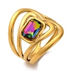 304 Stainless Steel Rhinestone Solitaire Ring RJEW-Q822-14G-2