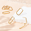 16Pcs Ion Plating(IP) 304 Stainless Steel Hoop Earrings for Women EJEW-UN0003-01-4