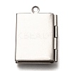Non-Tarnish 316 Stainless Steel Locket Pendants X-STAS-P267-01P-2