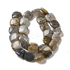 Natural Bamboo Leaf Agate Beads Strands G-NH0014-A01-02-3