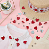 24Pcs Heart Enamel Pins JEWB-FG0001-63-4