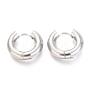 Tarnish Resistant 202 Stainless Steel Huggie Hoop Earrings LS-EJEW-O087-08D-P-1