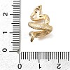 Brass Micro Pave Cubic Zirconia Beads KK-U061-23G-3