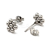 Tarnish Resistant 201 Stainless Steel Flower Stud Earrings with 304 Stainless Steel Pins for Women EJEW-C033-01P-2