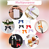 70Pcs 7 Colors Polyester Bowknot DIY-CP0011-47-4