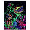 Polyester Glow in The Dark Wall Tapestry AJEW-WH0042-47C-2