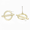 Alloy Stud Earring Findings PALLOY-T064-71LG-RS-2