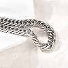 304 Stainless Steel Cuban Chain Bracelets for Men BJEW-B140-06A-3