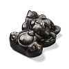 Natural Silver Sheen Obsidian Pendants G-G098-06-2