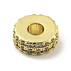 Rack Plating Brass with Cubic Zirconia Beads KK-B091-04A-04G-1