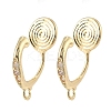 Brass Clip-on Earring Findings LS-KK-K371-27A-G-1
