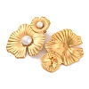 304 Stainless Steel with Plastic Imitation Pearl Stud Earrings for Women EJEW-Z057-07G-2