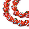 Handmade Bumpy Lampwork Beads Strands LAMP-N029-011D-3