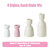 DICOSMETIC 4pcs 4 styles Vase Shape Porcelain Candle Holder AJEW-DC0001-30-2