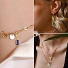 16Pcs 8 Colors Natural Gemstone Pendant Decorations HJEW-YW00209-6
