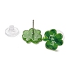 Saint Patrick's Day Theme Acrylic & 304 Stainless Steel Stud Earring for Women Men LS-EJEW-H112-01A-2