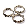 Natural Dalmatian Jasper Oval Beaded Stretch Bracelet G-E010-01K-2