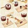 Brass Wax Seal Stamps with Rosewood Handle AJEW-WH0412-0071-3