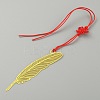 Brass Bookmarks AJEW-WH0322-02A-G-2