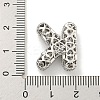 Platinum Plated Brass Micro Pave Cubic Zirconia Pendants KK-L073-001P-K-3