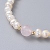 Stretch Grade A Natural Freshwater Pearl Bracelets BJEW-JB04623-01-2