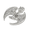Brass Micro Pave Clear Cubic Zirconia Pendants LS-KK-L238-04P-2