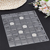 2Pcs PVC Coin Collection 9-Hole Binder Pages AJEW-LP0003-13B-1