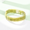 Natural Lemon Jade Faceted Beaded Stretch Bracelets for Women BJEW-K251-08B-2