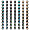70Pcs Natural Paua Shell & Acrylic Cabochons SHEL-BC0001-047-1