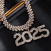 Brass Full Crystal Rhinestone 2025 Pendant Necklaces for Women LS-NJEW-Q005-01G-1