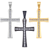 3Pcs 3 Colors 304 Stainless Steel Pendants STAS-BBC0007-18-1