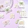 27Pcs 9 Styles Lace and CCB Embroidery Sewing Fiber DIY-CJ0003-20-3