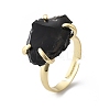 Natural Obsidian Finger Rings RJEW-B122-01G-03-4