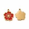 Ion Plating(IP) 304 Stainless Steel Enamel Charms STAS-F291-06G-02-1