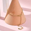 Rack Plating Brass Curb Chain Bracelets for Women BJEW-G735-16G-2