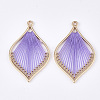 Cotton Thread Woven Pendants FIND-S306-03I-2