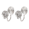 Brass Clip-on Earring Findings KK-K371-27B-P-1
