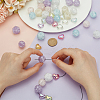 45pcs 3 styles Transparent Crackle Acrylic Beads TACR-PH0001-76-3