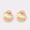K9 Glass Rhinestone Pendants X-GLAA-F083-02A-2