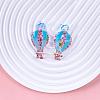 Hot Air Balloon Acrylic Dangle Stud Earrings WG082CC-02-1