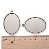 Tibetan Style Alloy Oval Tray Pendant Cabochon Settings LS-TIBEP-A19948-AS-LF-3