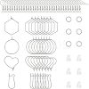 720Pcs 7 Style 304 Stainless Steel Hoop Earring Findings STAS-UN0024-36-1