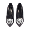 1 Pair Detachable Flower Shoe Decoration AJEW-HY0001-13-5