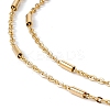 201 Stainless Steel Satellite Chain Necklace for Men Women NJEW-P268-A23-2X5-2