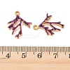 304 Stainless Steel Enamel Pendants STAS-Q119-12G-05-3